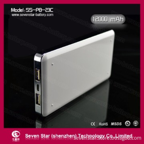mobile phone portable power bank 12000mAh